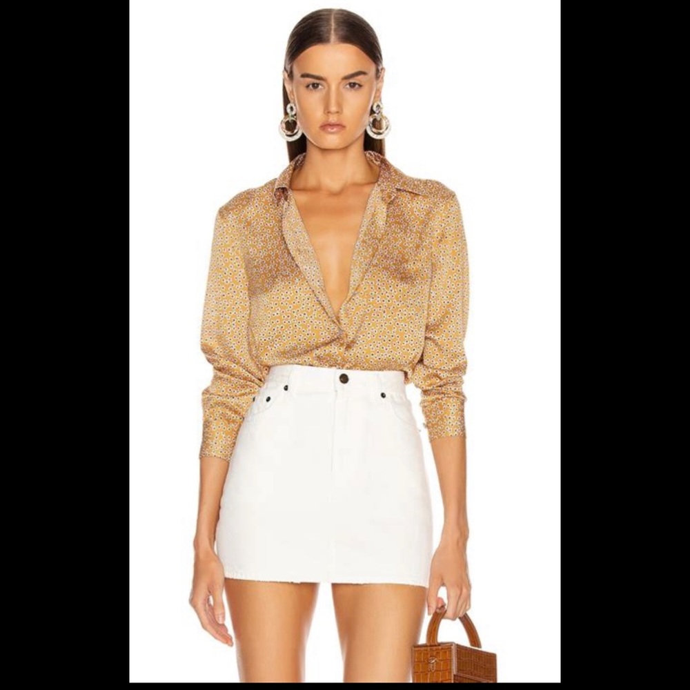 Equipment Ocre Multi Leema Shirt, Size XS, Pre-owned